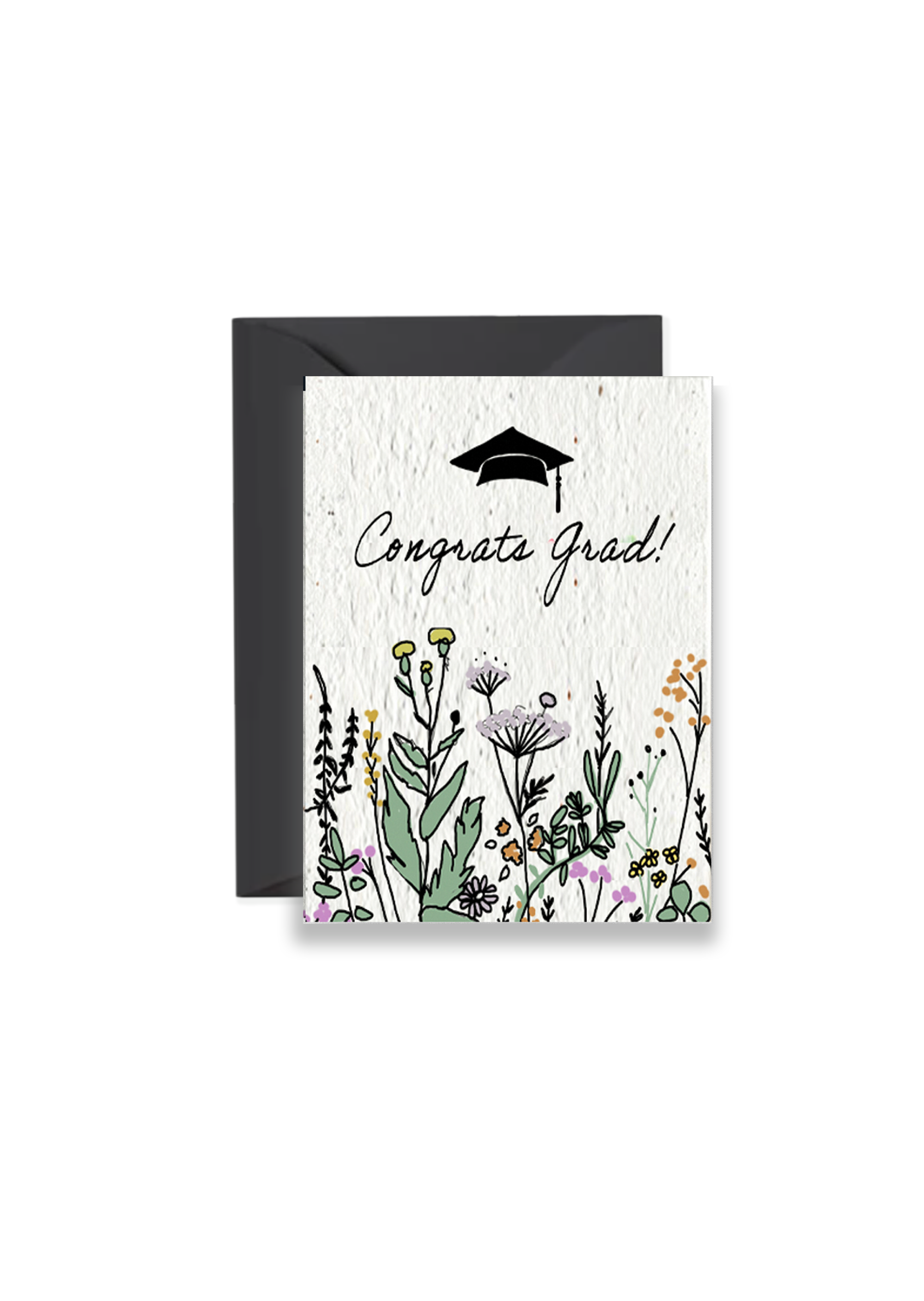 congratulations grad card Congrats Grad! Wildflower Seed Paper Card – Artsy Em's Designs