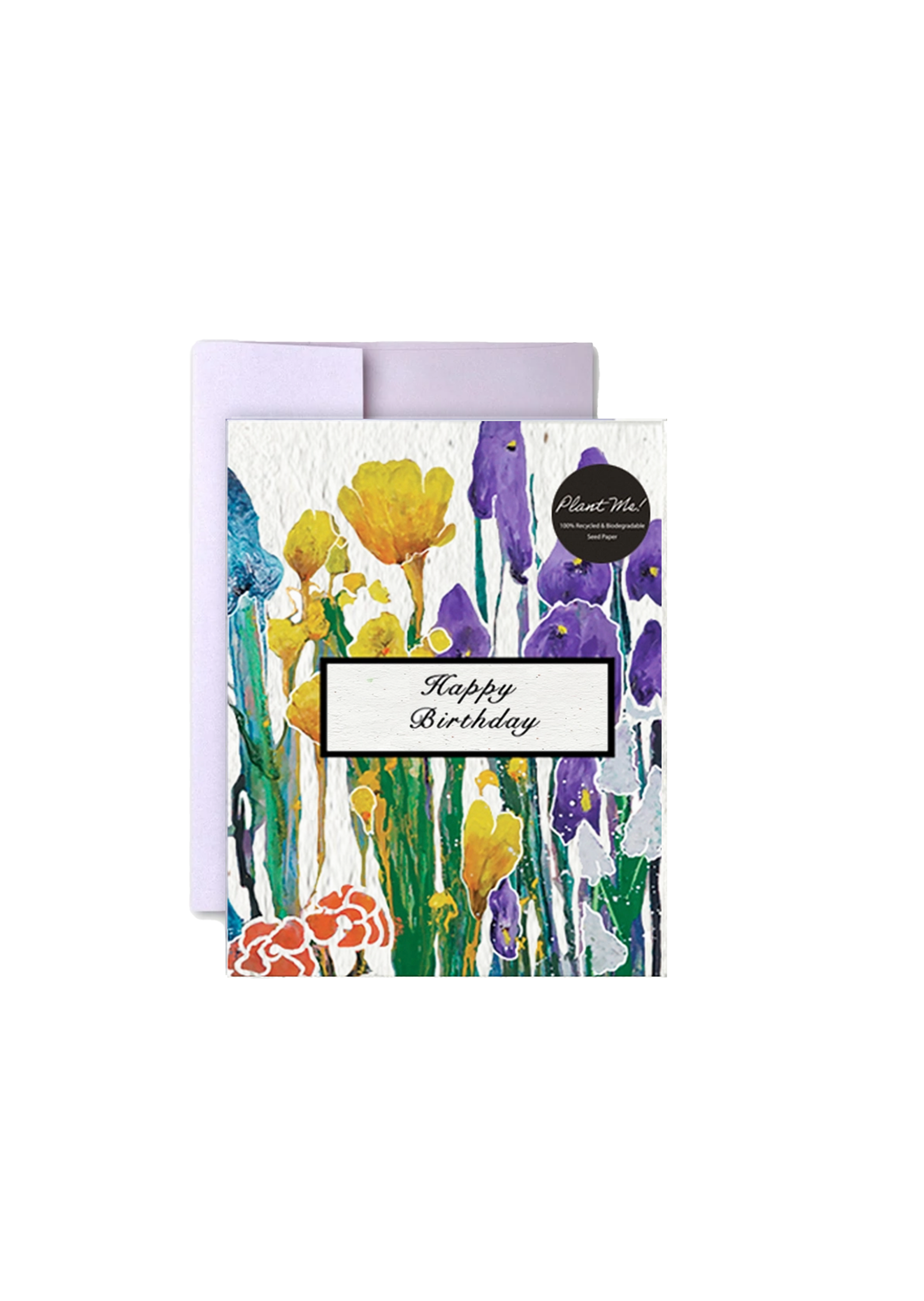 birthday card with flower seeds Floral Garden Birthday Wildflower Seed Paper Card