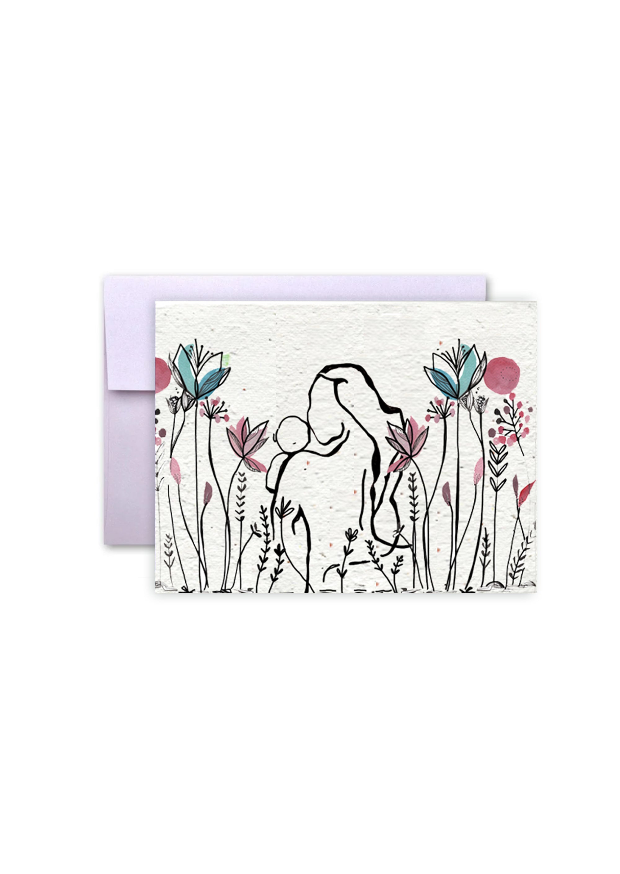 flower seed greeting cards Mother's Love Wildflower Seed Paper Card