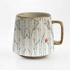 "Aspen Trees with Cardinal Stoneware Mug"