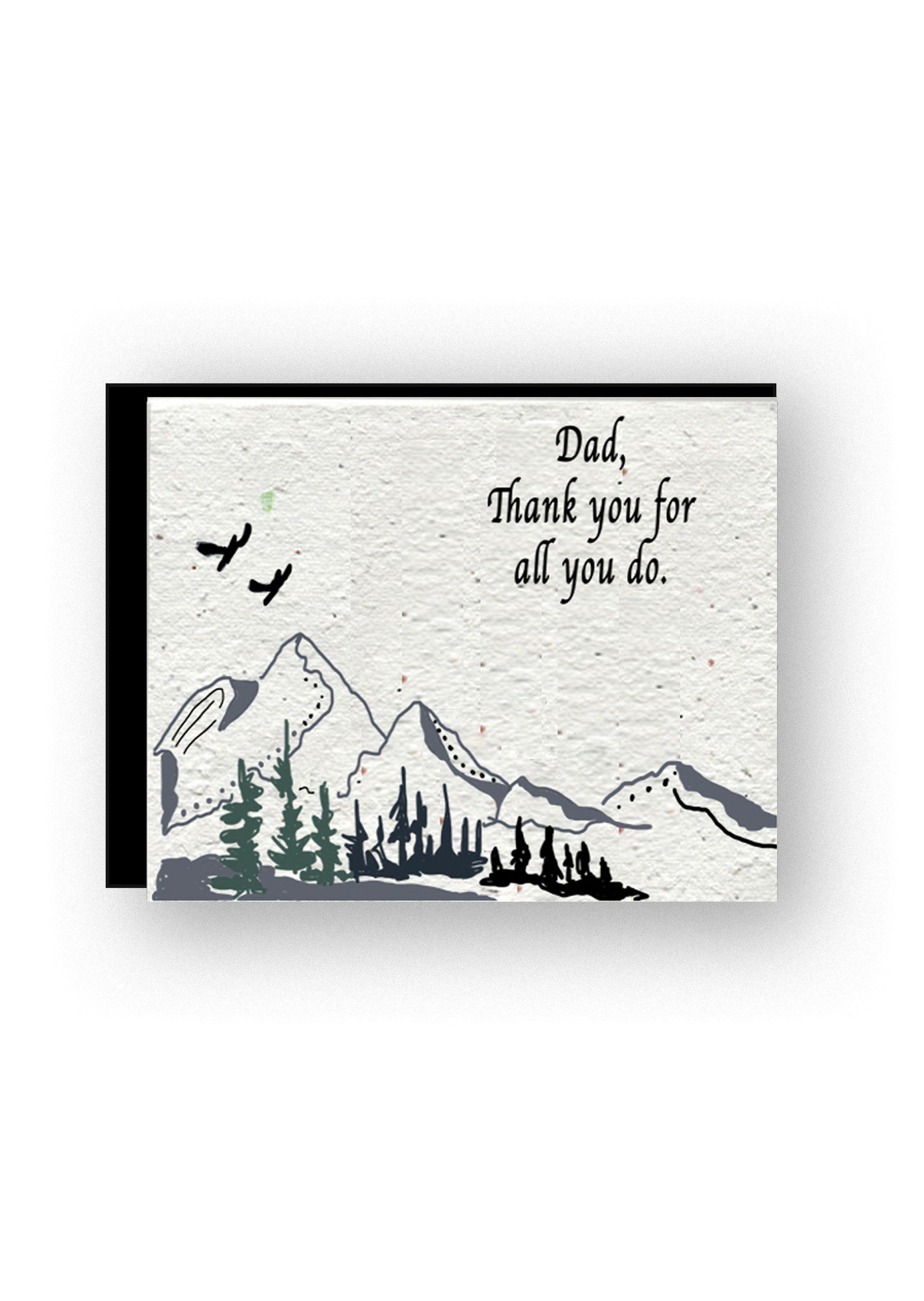 "Dad, Thank You For All That You Do" Wildflower Seed Paper Card