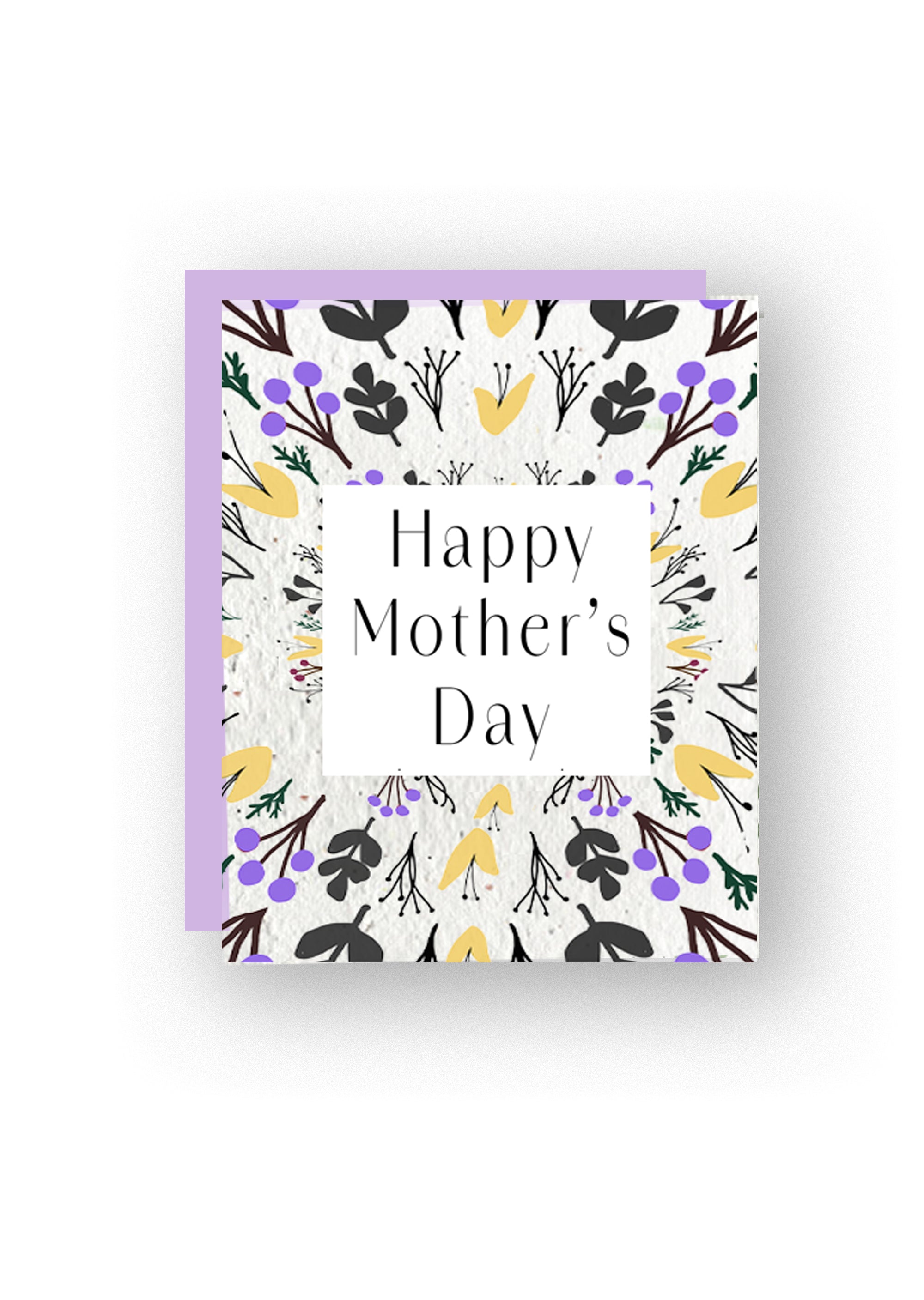 Happy Blossoming Mother Wildflower Seed Paper Card