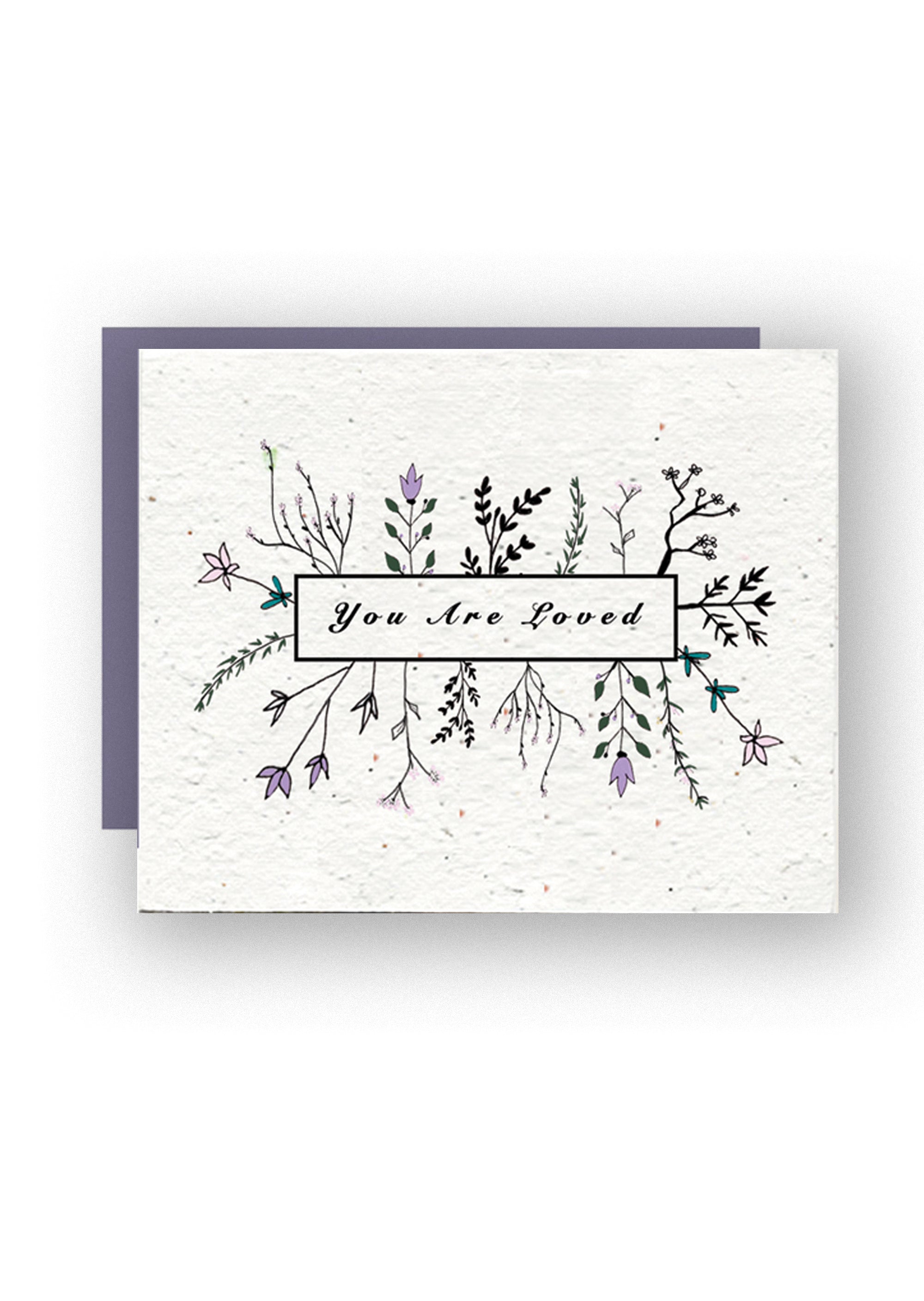 You Are Loved Wildflower Seed Paper Card