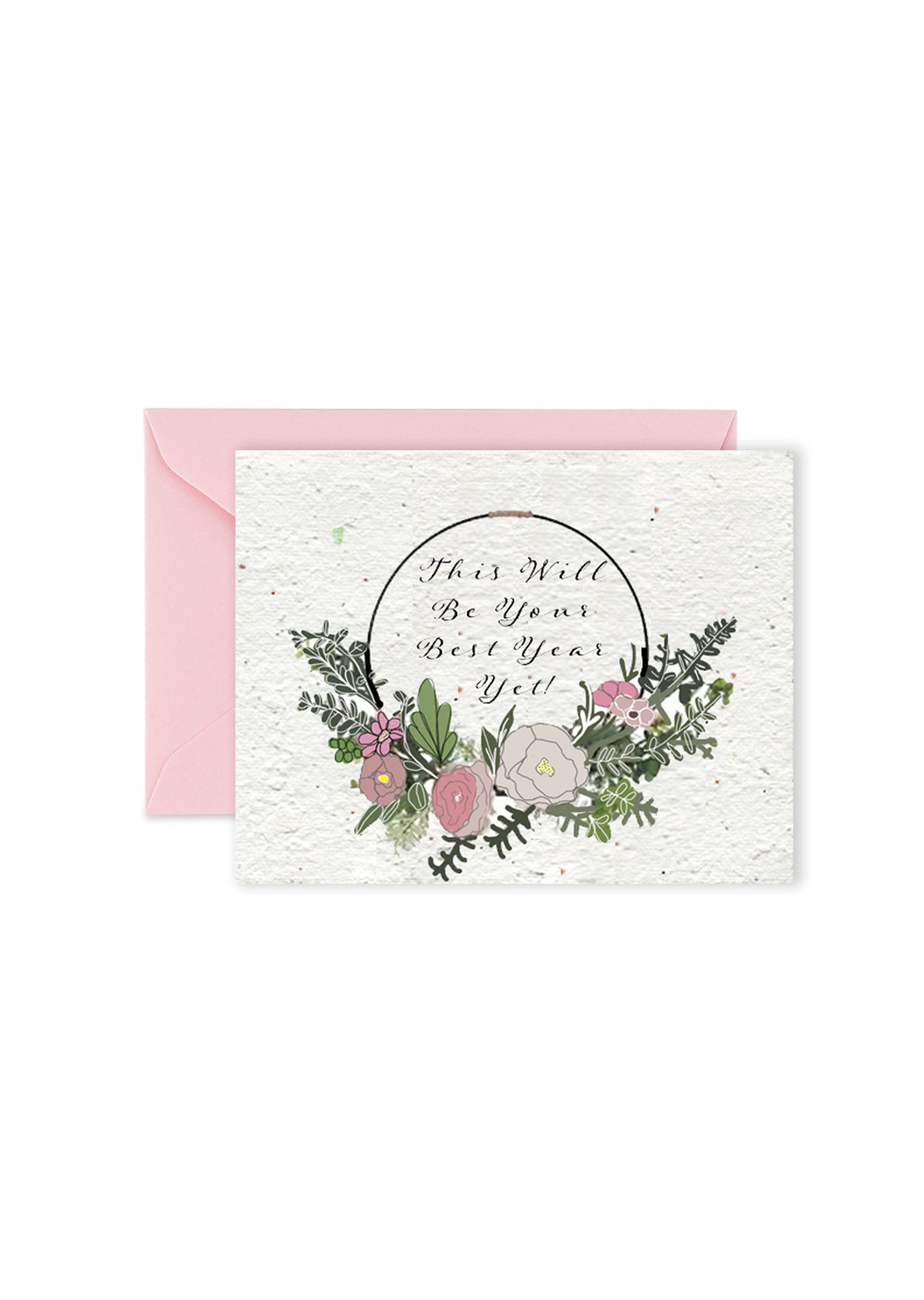 Growing Hopes: Flourishing Year Ahead Wildflower Seed Paper