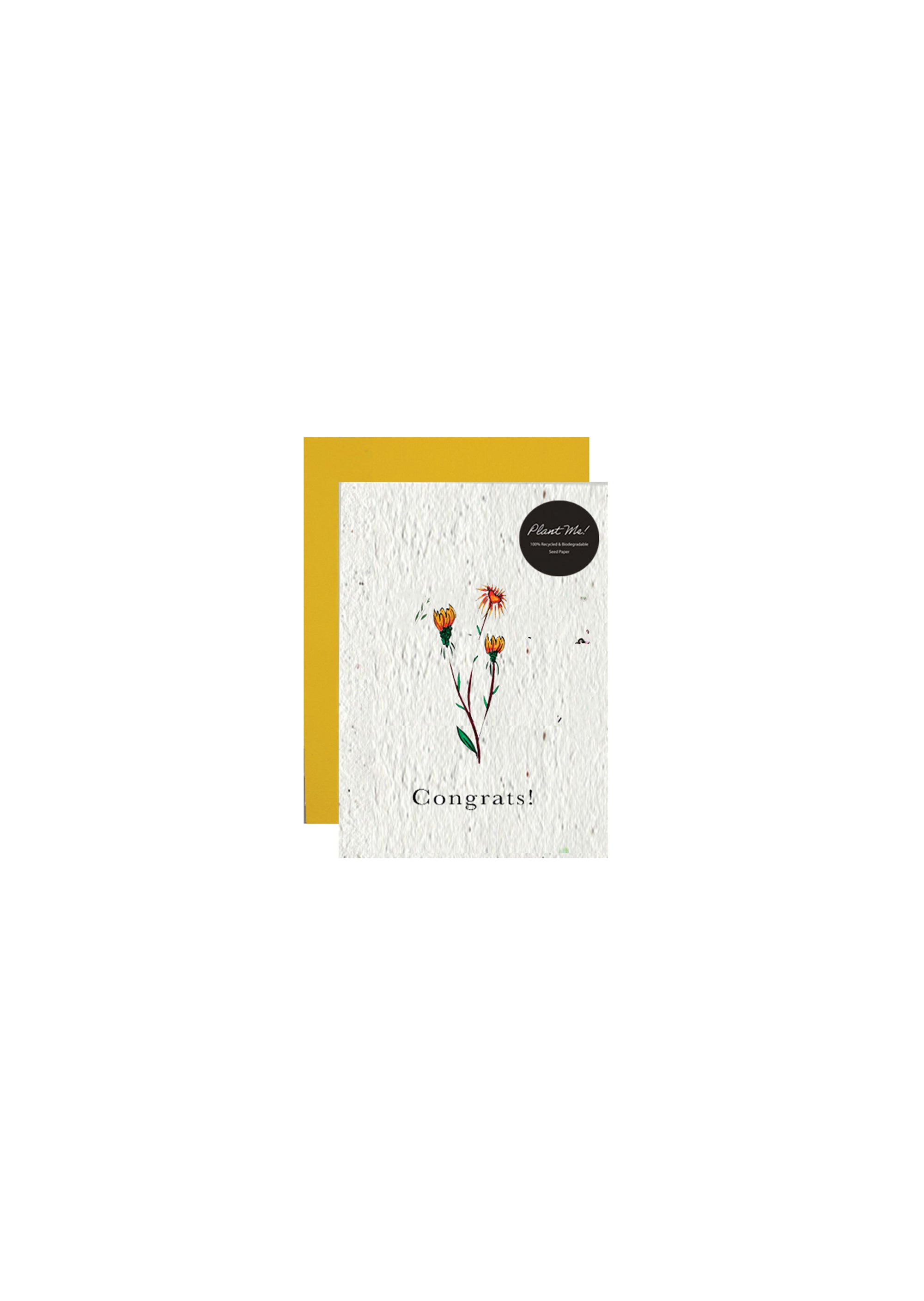 Congrats! Wildflower Seed Paper Card