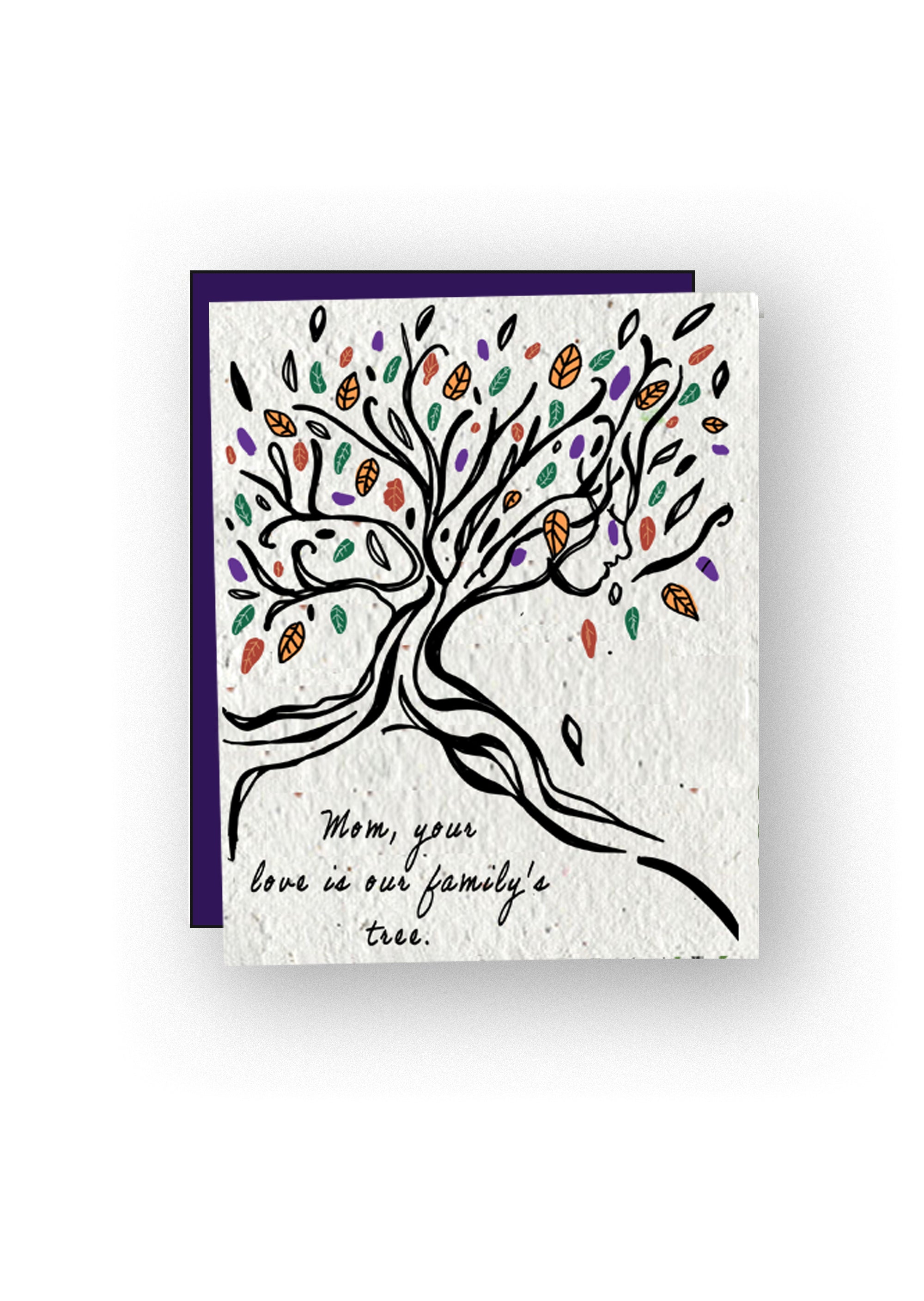 Roots of Love: Family Tree Tribute Card for Mom