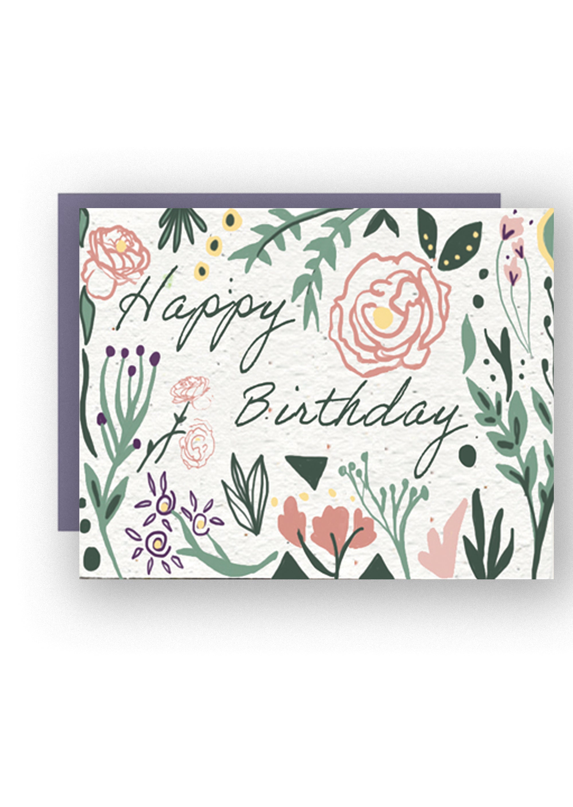 Happy Birthday Wildflower Seed Paper Card