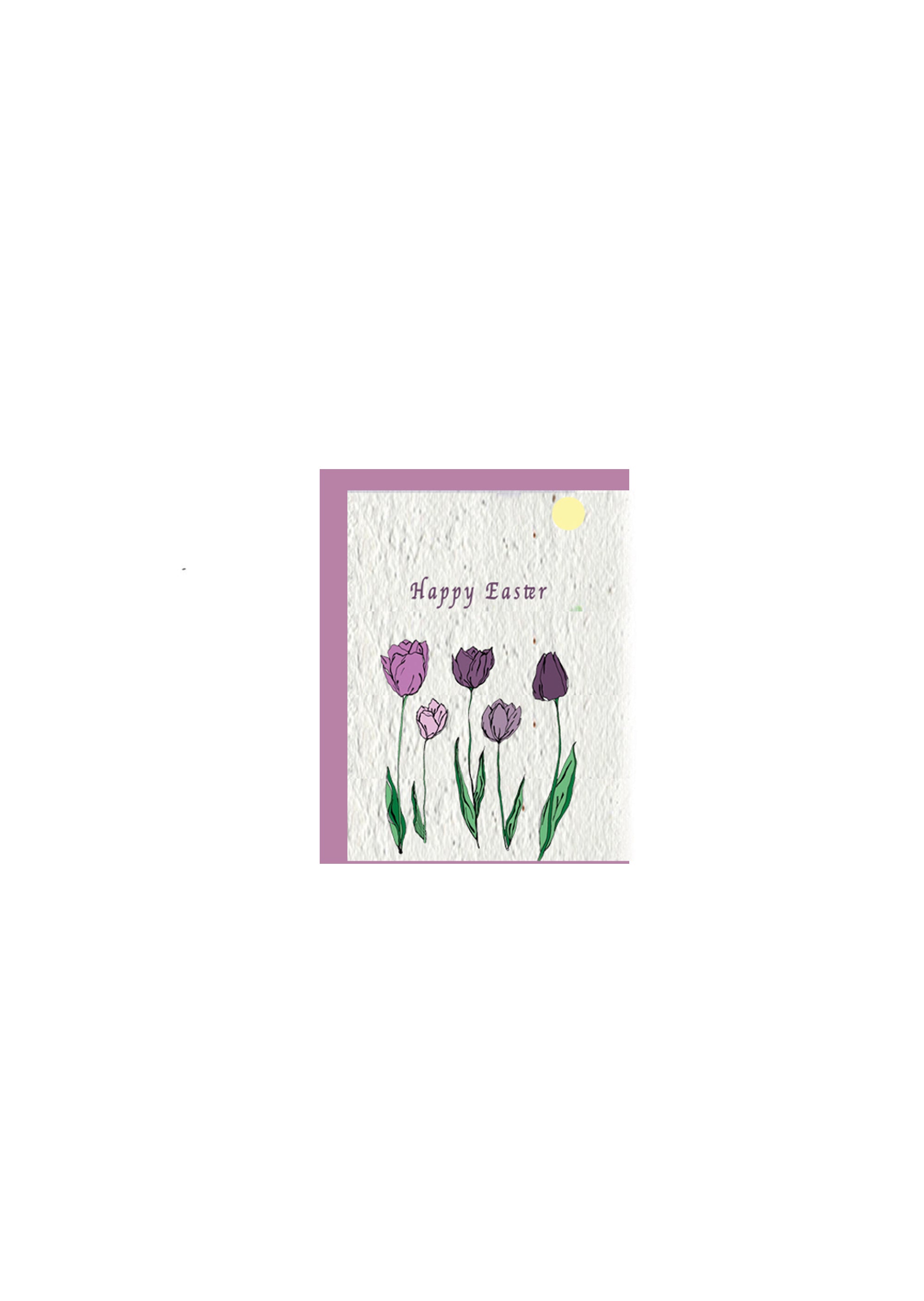 Happy Easter Tulips Wildflower Seed Paper