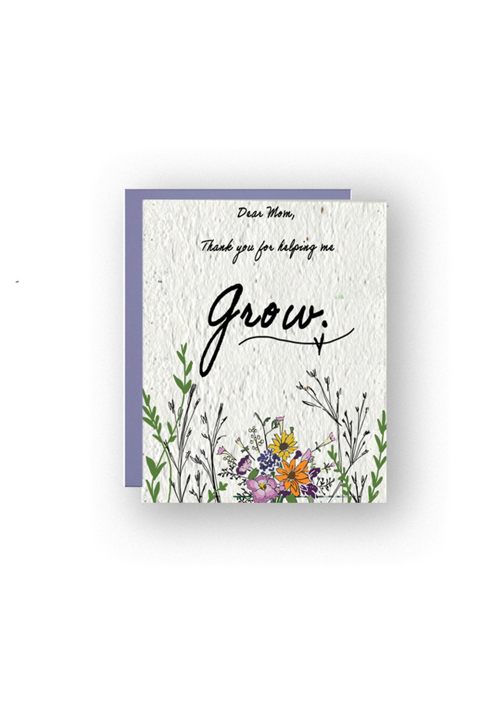 Blooming Gratitude Wildflower Seed Paper Mother's Day Card