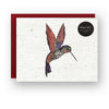 Whimsical Hummingbird Harmony Wildflower Seed Paper Greeting Card