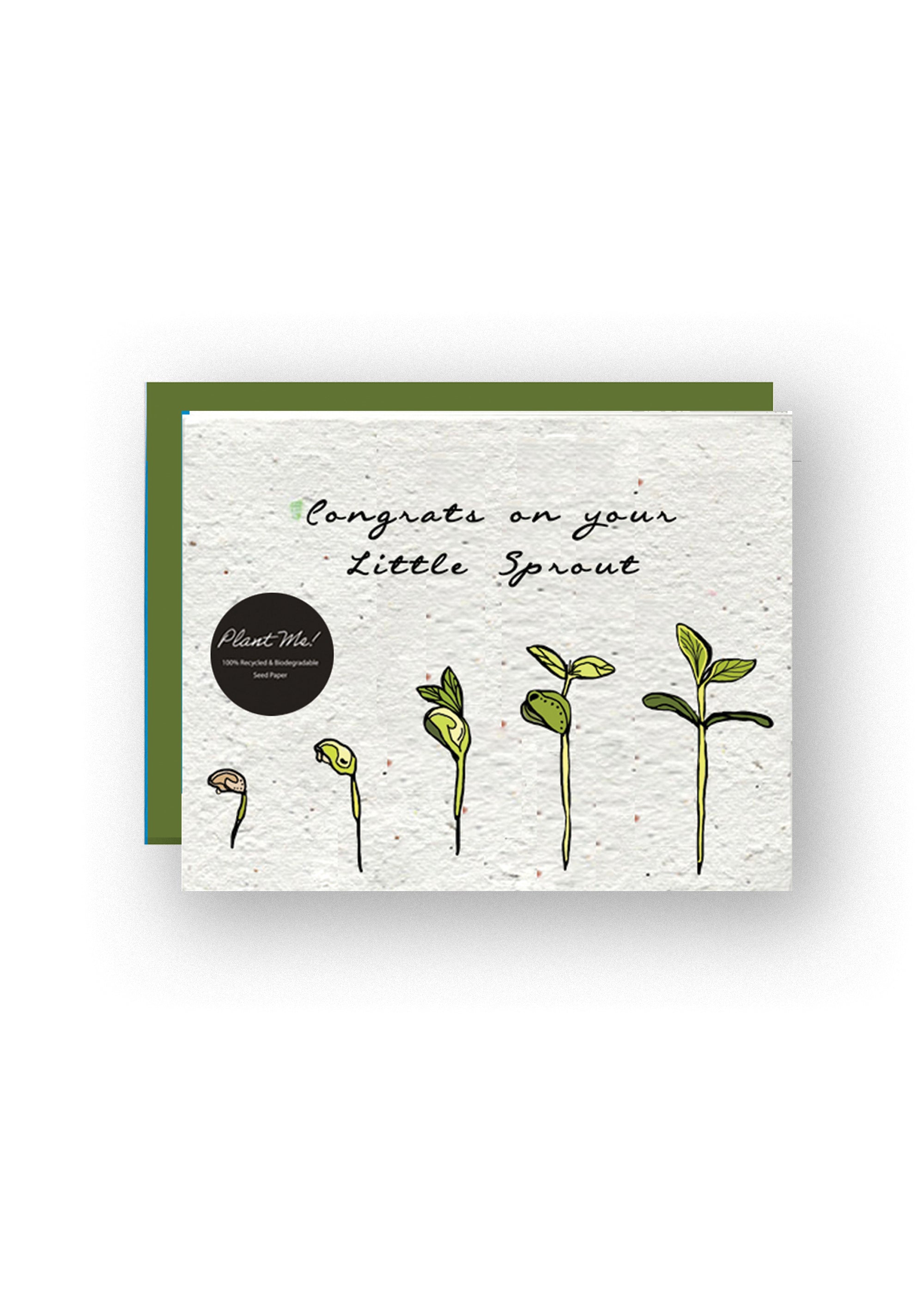 "Sprouting Joy: Baby" Wildflower Seed Paper Card