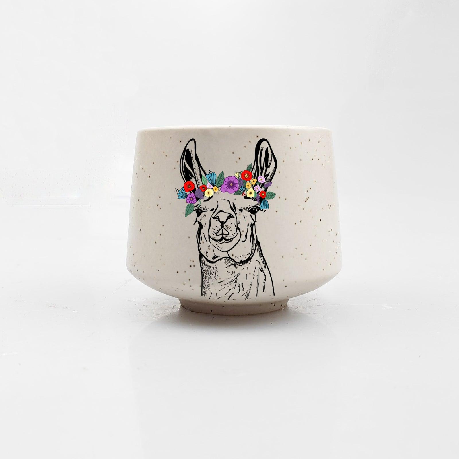 Llama Flower Crown Cup
