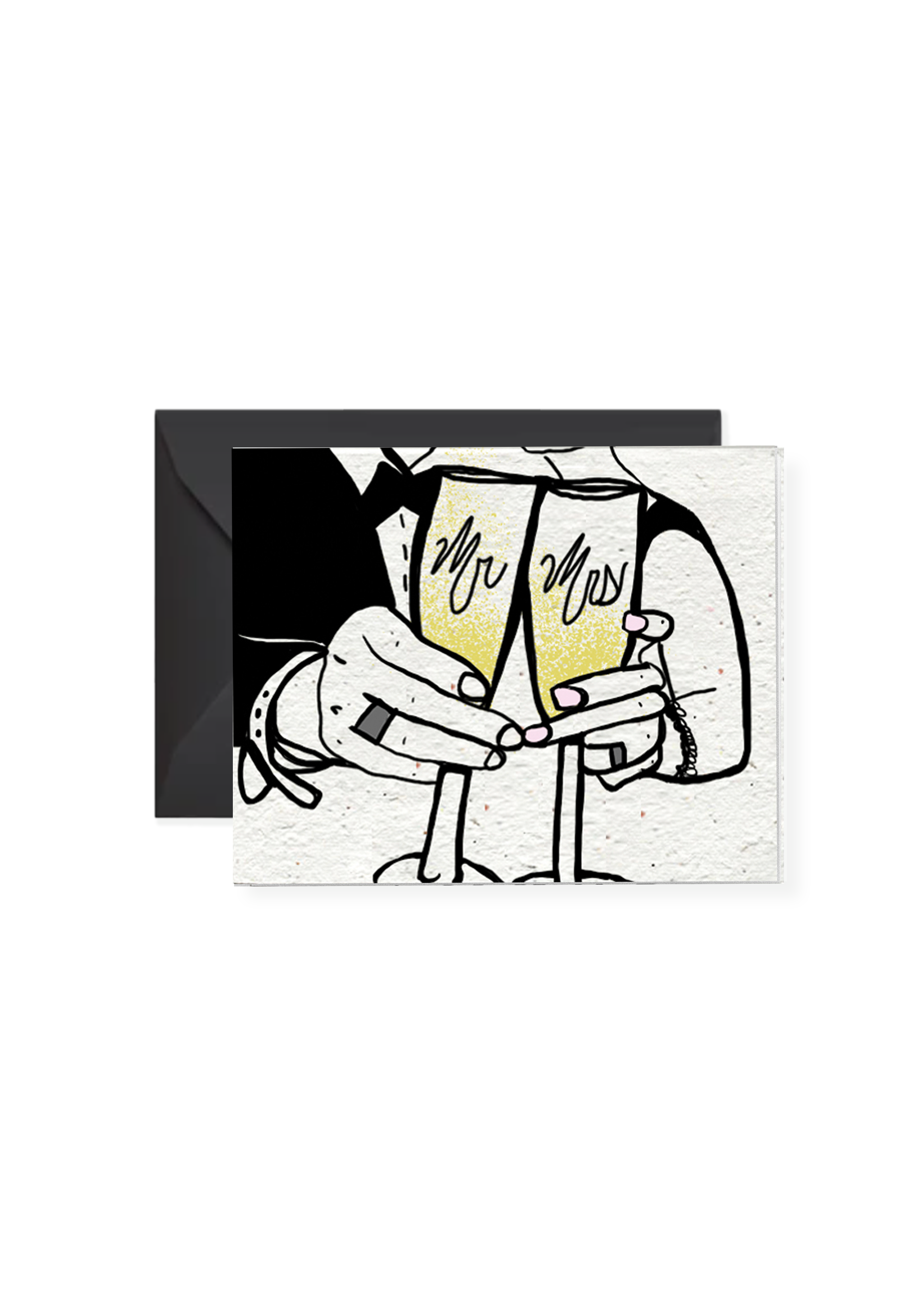 Bloom & Toast Wedding Wildflower Seed Paper Card