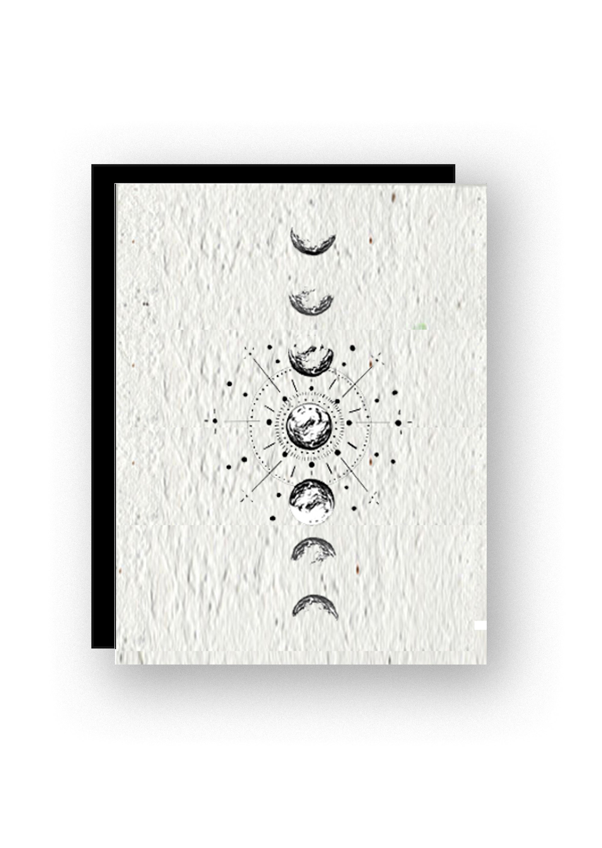 Moon Phase Wildflower Seed Paper Greeting Card