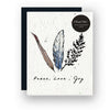Peace Love Joy Wildflower Seed Paper Card