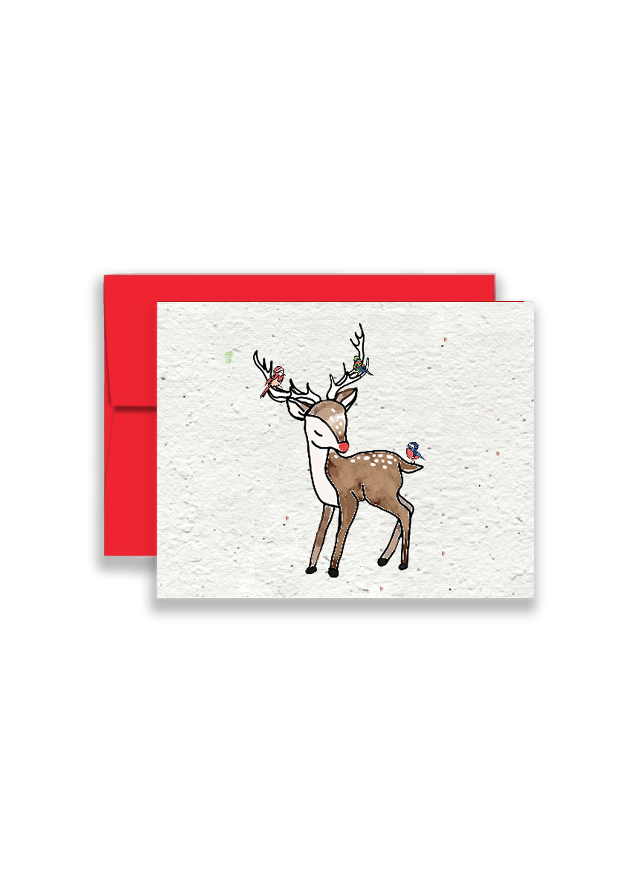 Rudolph Christmas Wildflower Seed Paper Card