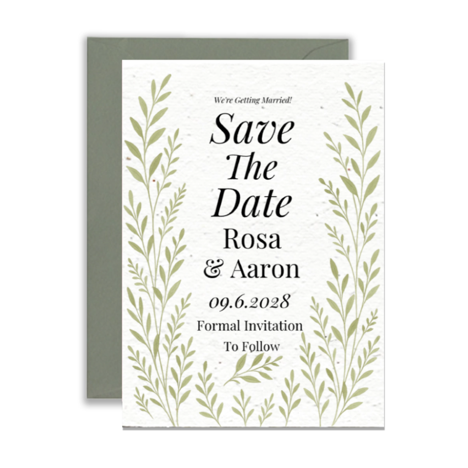 Sage Embrace Save The Date