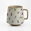 Ski Adventure Stoneware Mug: Embrace the Slopes