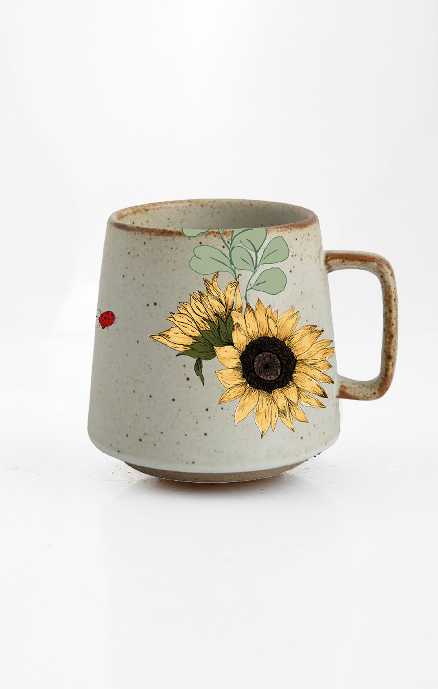Savor Sunshine Sunflower Stoneware Mug