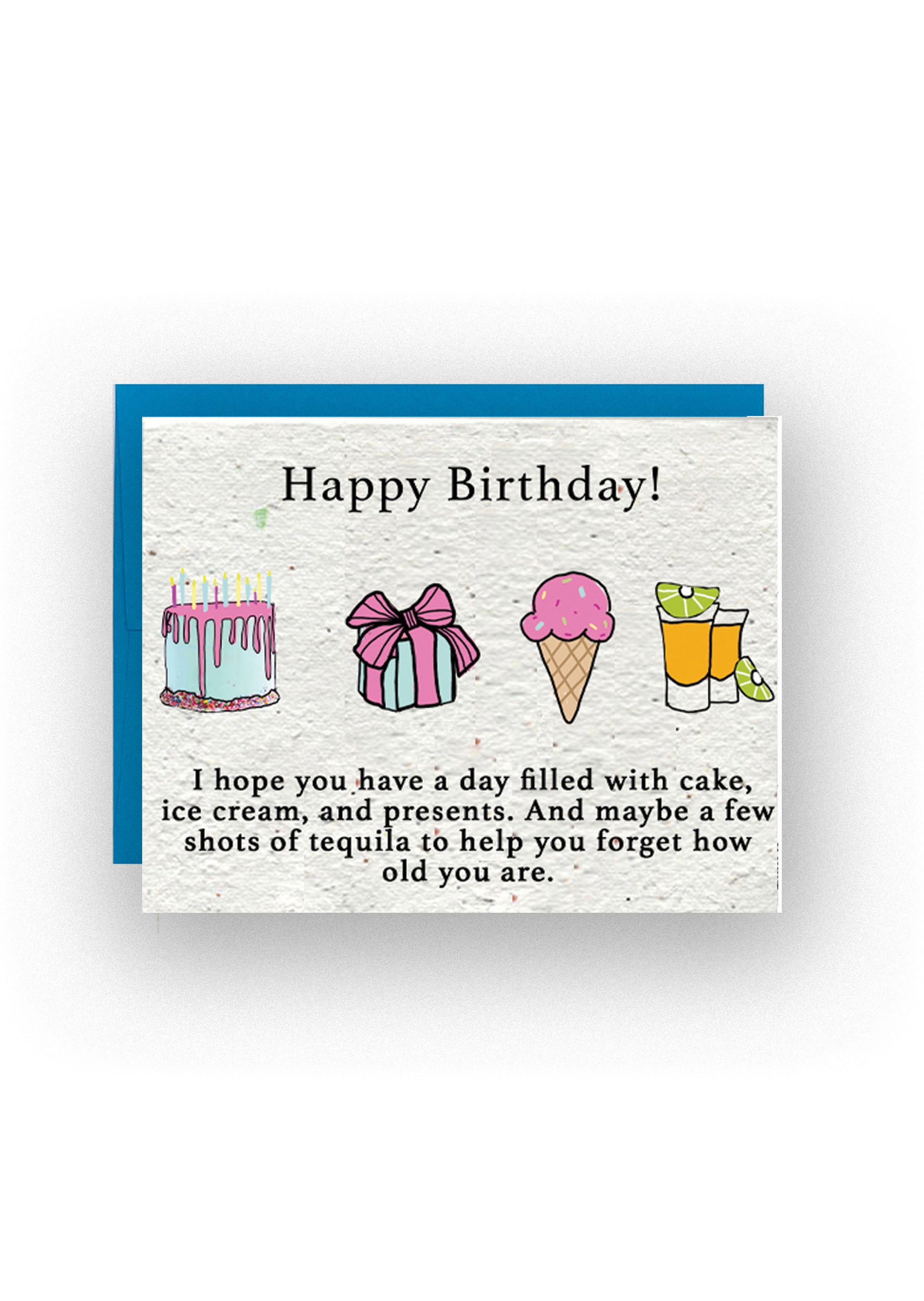 "Birthday Bloom & Cheers" Wildflower Seed Paper Card