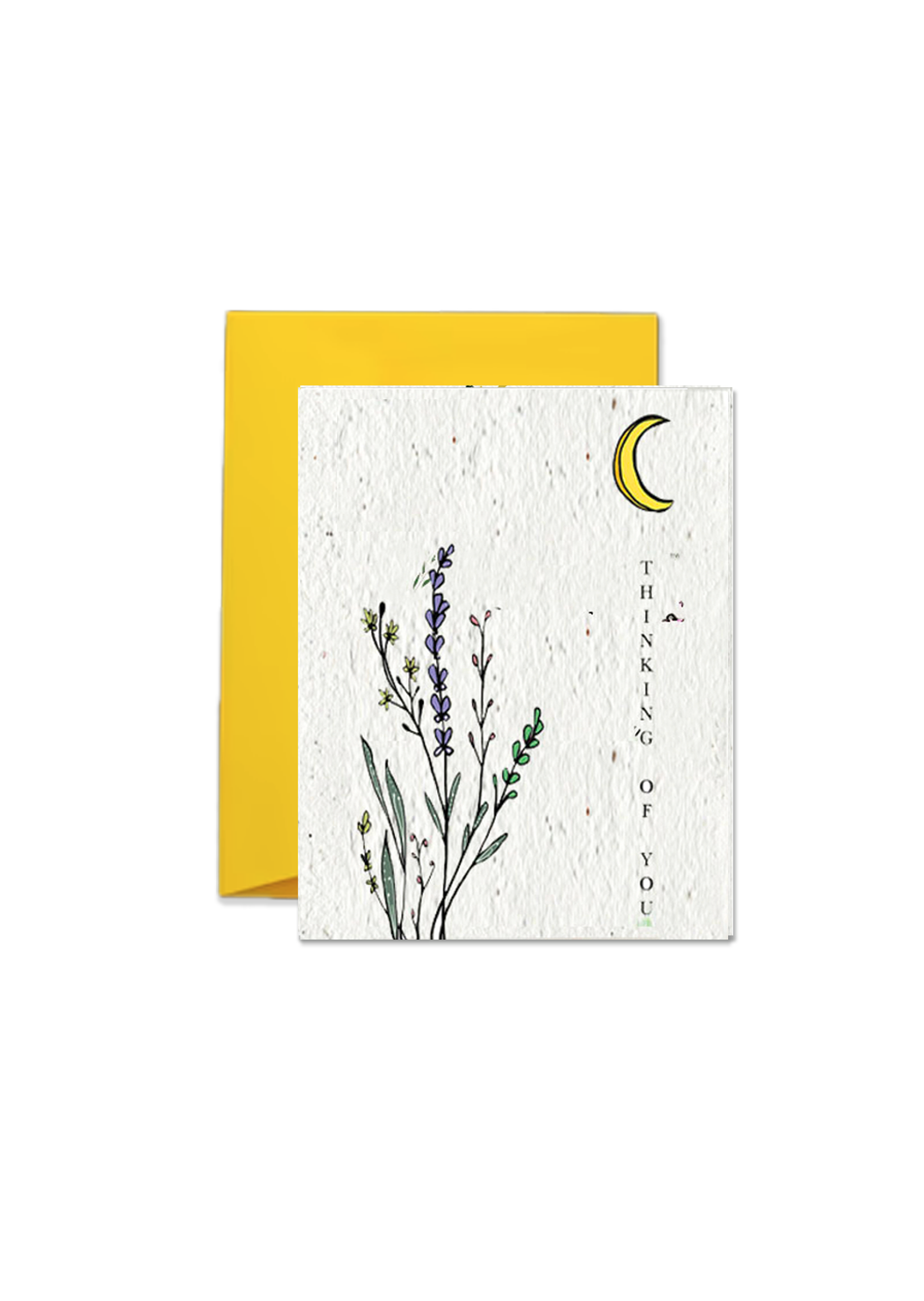 Thinking Of You (Moon) Wildflower Seed Paper Card