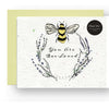 "Bee-Loved Blooms" Wildflower Seed Greeting Card