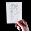 Aspens // Birch trees Letterpress Greeting Card