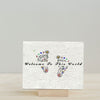 "Welcome Baby Shower " Wildflower Seed Paper Card
