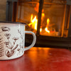 Flower Enamel Mug