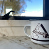 Chairlift Mountain Scene Enamel Mug