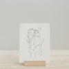 Aspens // Birch trees Letterpress Greeting Card