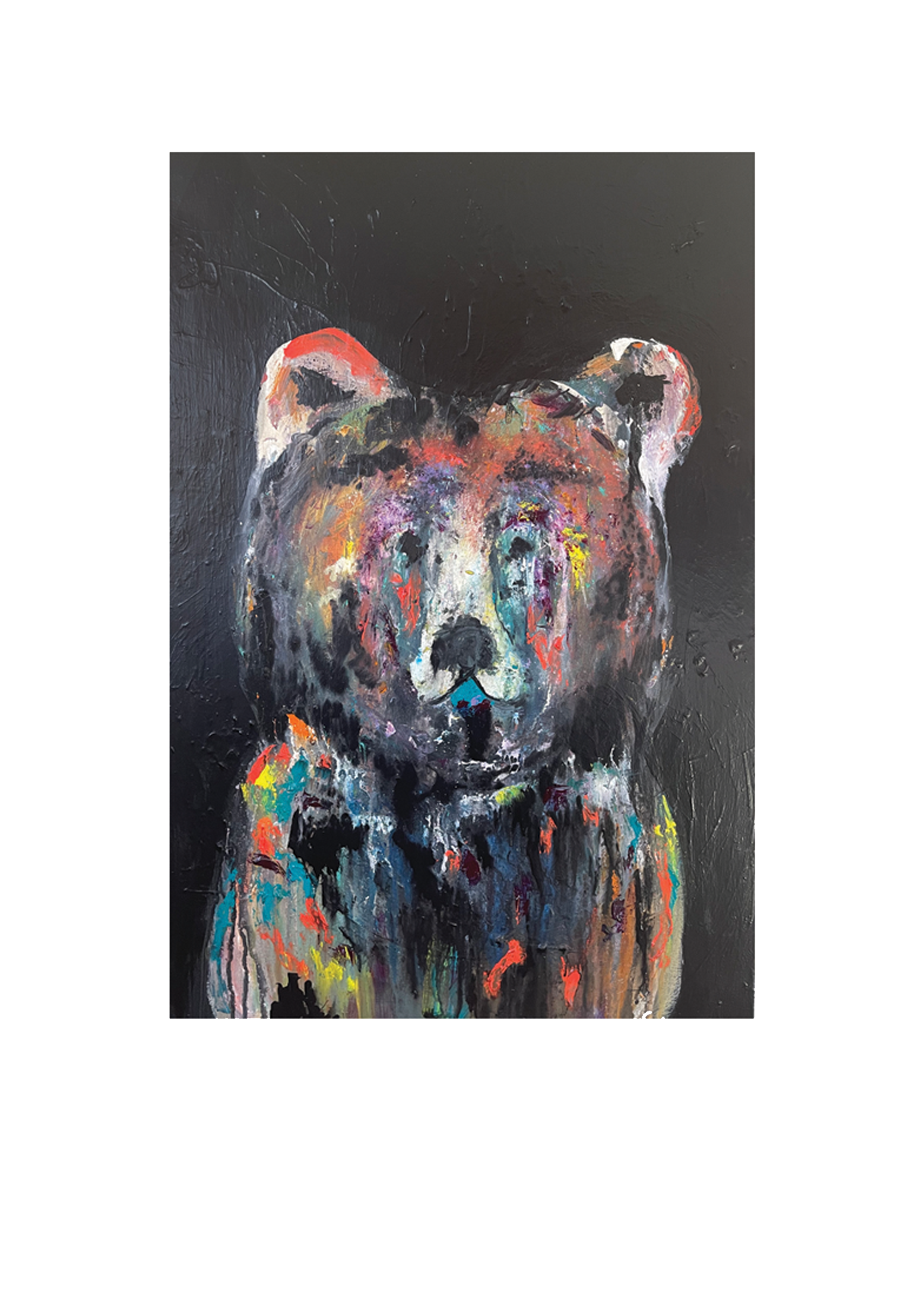 "Colorful Bear" Original