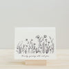 "Bravely Growing Wild and Free" Letterpress Greeting Card