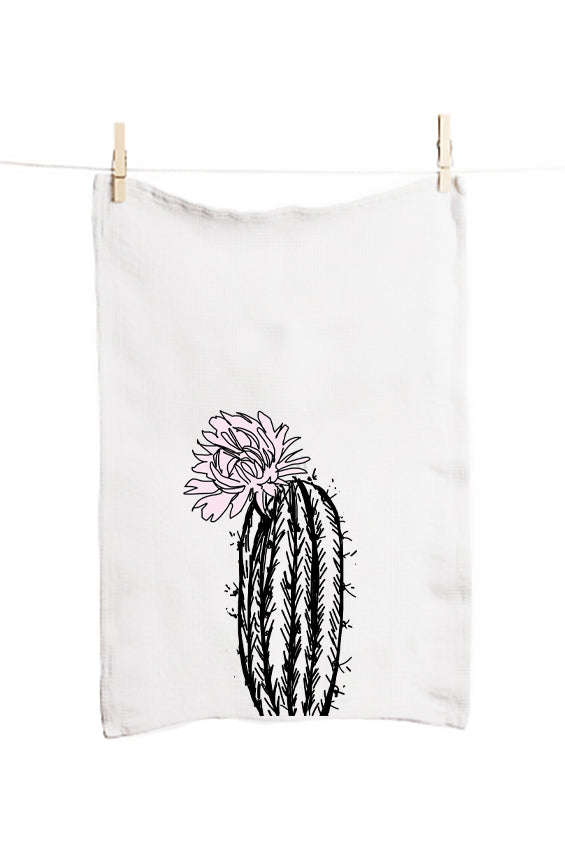 Artisan Cacti Edition Tea Towel - Eco-friendly Organic Cotton Kitchen/Bathroom Essential