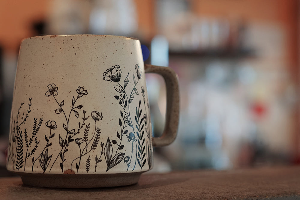 Blooming Petals Stoneware Mug