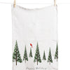 Trees - Happy Holidays Tea Towel