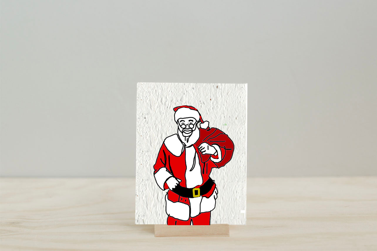 Santa Clause Wildflower Seed Paper Card